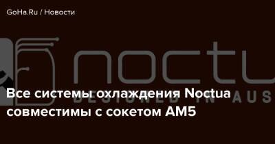 Все системы охлаждения Noctua совместимы с сокетом AM5 - goha.ru