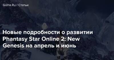 Новые подробности о развитии Phantasy Star Online 2: New Genesis на апрель и июнь - goha.ru