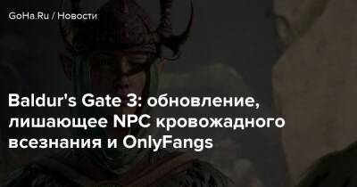 Baldur's Gate 3: обновление, лишающее NPC кровожадного всезнания и OnlyFangs - goha.ru