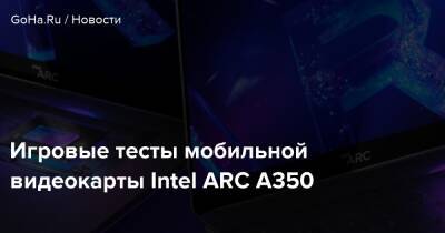 Игровые тесты мобильной видеокарты Intel ARC A350 - goha.ru - Южная Корея