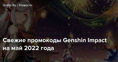 Свежие промокоды Genshin Impact на май 2022 года - goha.ru