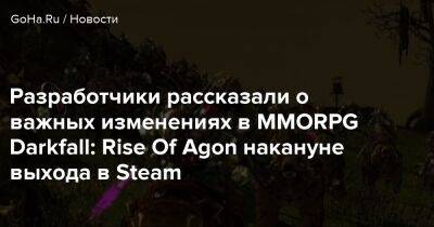 Разработчики рассказали о важных изменениях в MMORPG Darkfall: Rise Of Agon накануне выхода в Steam - goha.ru