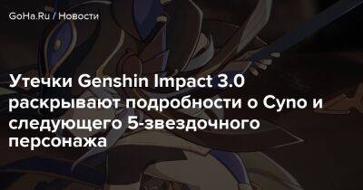 Ба Чжу - Утечки Genshin Impact 3.0 раскрывают подробности о Cyno и следующего 5-звездочного персонажа - goha.ru