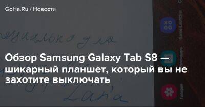 Обзор Samsung Galaxy Tab S8 — шикарный планшет, который вы не захотите выключать - goha.ru