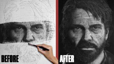Поклонник The Last of Us показал гиперреалистичный портрет Джоэла, который он нарисовал углем - playground.ru