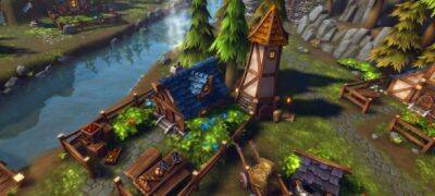 Стилизованная фентезийная деревня в духе вселенной Warcraft от Ahtiandr - noob-club.ru