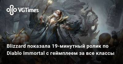 Blizzard показала 19-минутный ролик по Diablo Immortal с геймплеем за все классы - vgtimes.ru - Голландия - Украина - Бельгия