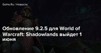 Обновление 9.2.5 для World of Warcraft: Shadowlands выйдет 1 июня - goha.ru