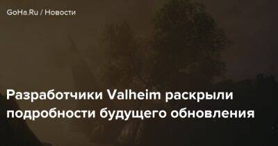 Разработчики Valheim раскрыли подробности будущего обновления - goha.ru