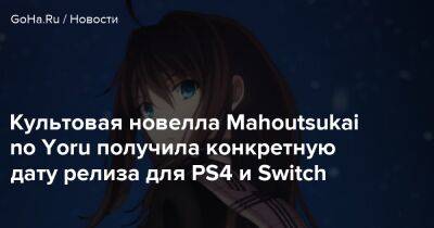 Культовая новелла Mahoutsukai no Yoru получила конкретную дату релиза для PS4 и Switch - goha.ru - Япония