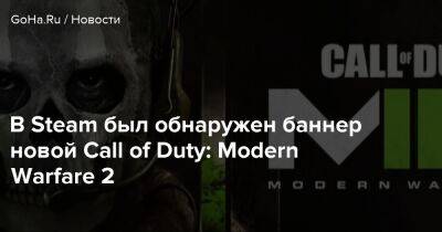 В Steam был обнаружен баннер новой Call of Duty: Modern Warfare 2 - goha.ru