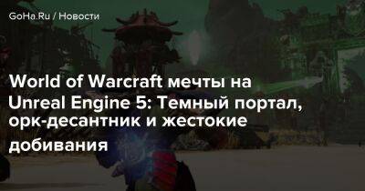 World of Warcraft мечты на Unreal Engine 5: Темный портал, орк-десантник и жестокие добивания - goha.ru