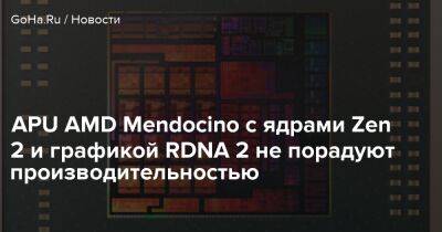 APU AMD Mendocino с ядрами Zen 2 и графикой RDNA 2 не порадуют производительностью - goha.ru