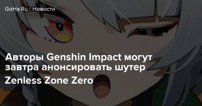 Zenless Zone Zero - Авторы Genshin Impact могут завтра анонсировать шутер Zenless Zone Zero - goha.ru
