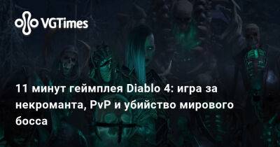 11 минут геймплея Diablo 4: игра за некроманта, PvP и убийство мирового босса - vgtimes.ru