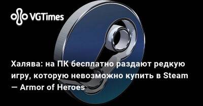Халява: на ПК бесплатно раздают редкую игру, которую невозможно купить в Steam — Armor of Heroes - vgtimes.ru