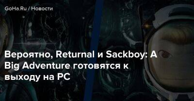 Вероятно, Returnal и Sackboy: A Big Adventure готовятся к выходу на PC - goha.ru