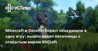 Minecraft и Genshin Impact объединили в одну игру: вышло видео песочницы с открытым миром BitCraft - vgtimes.ru