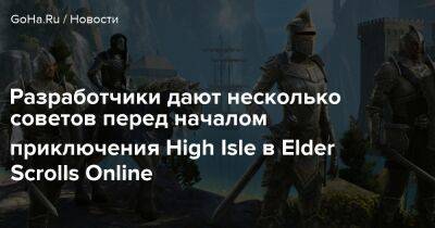 Разработчики дают несколько советов перед началом приключения High Isle в Elder Scrolls Online - goha.ru
