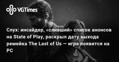 Томас Хендерсон (Tom Henderson) - Хидео Кодзимы (Hideo Kojima) - Слух: инсайдер, «сливший» список анонсов на State of Play, раскрыл дату выхода ремейка The Last of Us — игра появится на PC - vgtimes.ru
