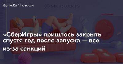 «СберИгры» пришлось закрыть спустя год после запуска — все из-за санкций - goha.ru