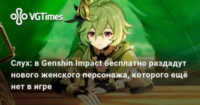 Слух: в Genshin Impact бесплатно раздадут нового женского персонажа, которого ещё нет в игре - vgtimes.ru