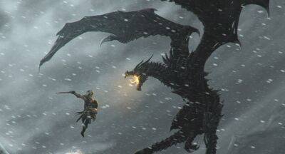 Моддер добавил в TES V Skyrim возможность превратиться в дракона, но не очень большого - gametech.ru