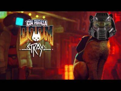 Скоро в Doom можно будет играть за кота из Stray - playground.ru