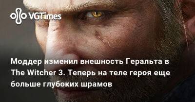 Моддер изменил внешность Геральта в The Witcher 3. Теперь на теле героя еще больше глубоких шрамов - vgtimes.ru