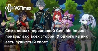 Александра Гре - Семь новых персонажей Genshin Impact показали со всех сторон. У одного из них есть пушистый хвост - vgtimes.ru