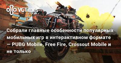 Собрали главные особенности популярных мобильных игр в интерактивном формате — PUBG Mobile, Free Fire, Crossout Mobile и не только - vgtimes.ru - county Mobile