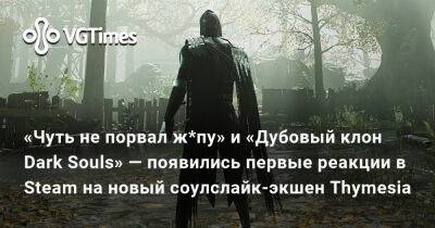 «Чуть не порвал ж*пу» и «Дубовый клон Dark Souls» — появились первые реакции в Steam на новый соулслайк-экшен Thymesia - vgtimes.ru