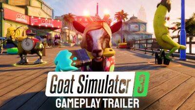 Безбашенные козлы в геймплейном трейлере Goat Simulator 3 - mmo13.ru