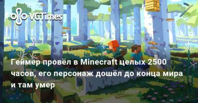 Геймер провёл в Minecraft целых 2500 часов, его персонаж дошёл до конца мира и там умер - vgtimes.ru