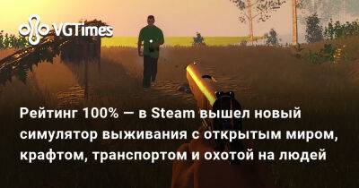 Рейтинг 100% — в Steam вышел новый симулятор выживания с открытым миром, крафтом, транспортом и охотой на людей - vgtimes.ru