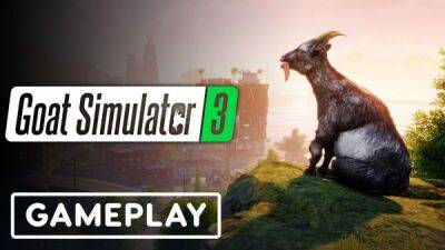 Шесть минут из безумной жизни козла в геймплейных кадрах Goat Simulator 3 - playground.ru