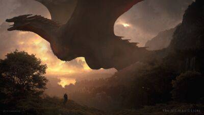 Р.Р.Толкин - Поклонник "Властелина колец" нарисовал невероятный арт с величайшим драконом Тёмного Властелина - playground.ru