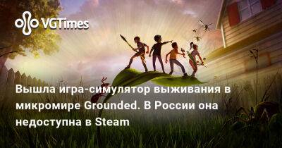 Вышла игра-симулятор выживания в микромире Grounded. В России она недоступна в Steam - vgtimes.ru - Россия