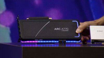 Intel представила свою топовую игровую видеокарту Arc A770, которая поступит продажу с 12 октября - playground.ru - Сша