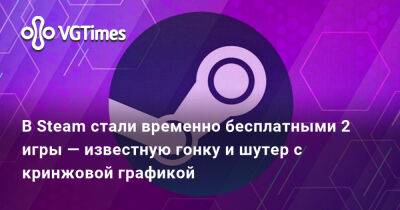 В Steam стали временно бесплатными 2 игры — известную гонку и шутер с кринжовой графикой - vgtimes.ru - Россия