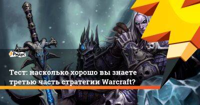 Тест: насколько хорошо вы знаете третью часть стратегии Warcraft? - ridus.ru