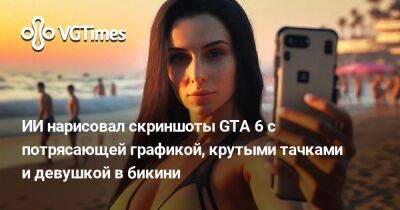 Томас Хендерсон (Tom Henderson) - Нейросеть нарисовала скриншоты GTA 6 с потрясающей графикой, крутыми тачками и девушкой в бикини - vgtimes.ru