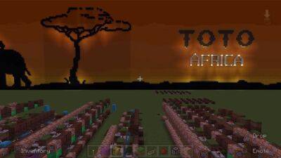 Изобретательный игрок Minecraft воссоздал в игре известную песню группы Toto: интересное видео - games.24tv.ua - Сша - Харьков