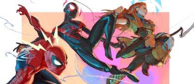 Элой и Кратос веселяться с Пауками: Студии Sony поделились артами в честь релиза Marvel's Spider-Man 2 - gamemag.ru - Santa Monica