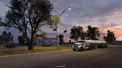 Новые скриншоты из будущего DLC Канзас для American Truck Simulator - остановки для отдыха и стоянки грузовиков - playground.ru - Сша - штат Канзас