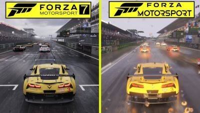 Энтузиасты сравнили графику релизной версии Forza Motorsport с прошлой частью и Gran Turismo 7 - playground.ru