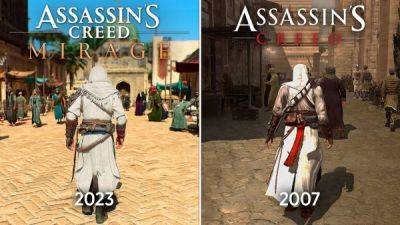 В сети детально сравнили физику и геймплей Assassin's Creed Mirage с самой первой Assassin's Creed - playground.ru