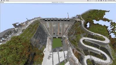 Японские власти построили гигантскую плотину в Minecraft - coop-land.ru - Франция - Япония - Польша