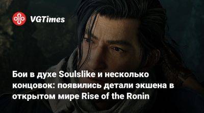 Team Ninja - Бои в духе Soulslike и несколько концовок: появились детали экшена в открытом мире Rise of the Ronin - vgtimes.ru