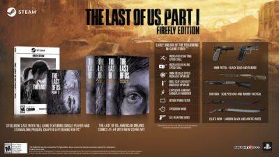 Sony выпустит физическую версию The Last of Us Part I Firefly Edition для ПК - playground.ru - Сша - Франция - Германия - Англия - Голландия - Бельгия